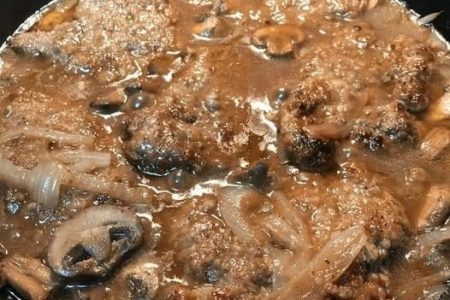 Hamburger Steak with Onions and Gravy