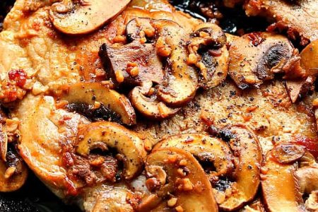 Garlic Butter Mushroom Pork Chops Recipe